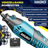 MASKO® Multitool - Roterend - 141-delige accessoireset - Blauw